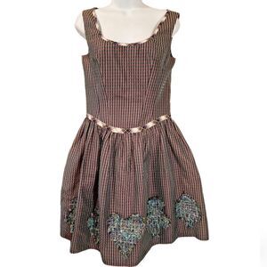 Georges Levesque Pour Scandale silk fit and flare sleeveless dress size S